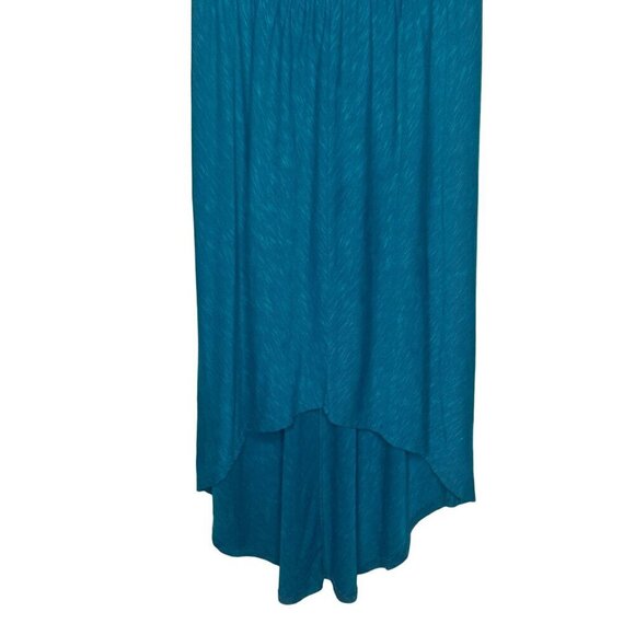 Mossimo Women's Teal High-Low Dress M Rayon/Polyester/Spandex Blend Chic & Comfy - Picture 3 of 9